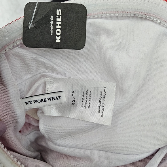 We Wore What Bandeau Tie-Front‎ One-Piece Women's Swimsuit Size XS - Picture 4 of 4